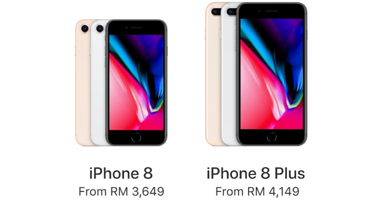 Apple iPhone 8 and iPhone 8 Plus Malaysia price are officially from RM3649 and RM4149