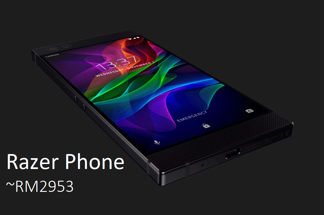 Razer Phone revealed with a 120Hz display, 4000mAh battery, Dolby Atmos speakers, dual cameras and more from ~RM2953