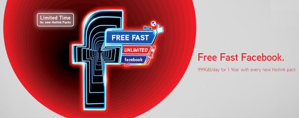 Hotlink now gives 999GB worth of Internet data every day for FAST Facebook