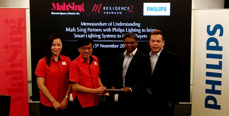 Mah Sing Group and Philips Lighting to bring Smart Home lighting for Caspia@M Residence 2 house buyers