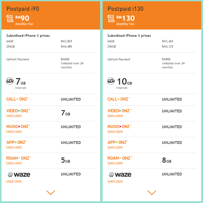 Comparison Apple Iphone X Pre Order Plans From Celcom Digi Maxis And U Mobile Technave