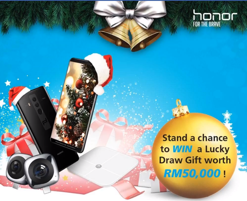 Celebrate Christmas with honor Malaysia's honor 8 Pro for RM1799 + freebies