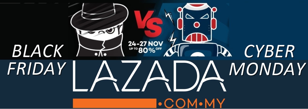 Get daily flash sales & exclusive vouchers from RM9.90 at Lazada's Black Friday + Cyber Monday campaign