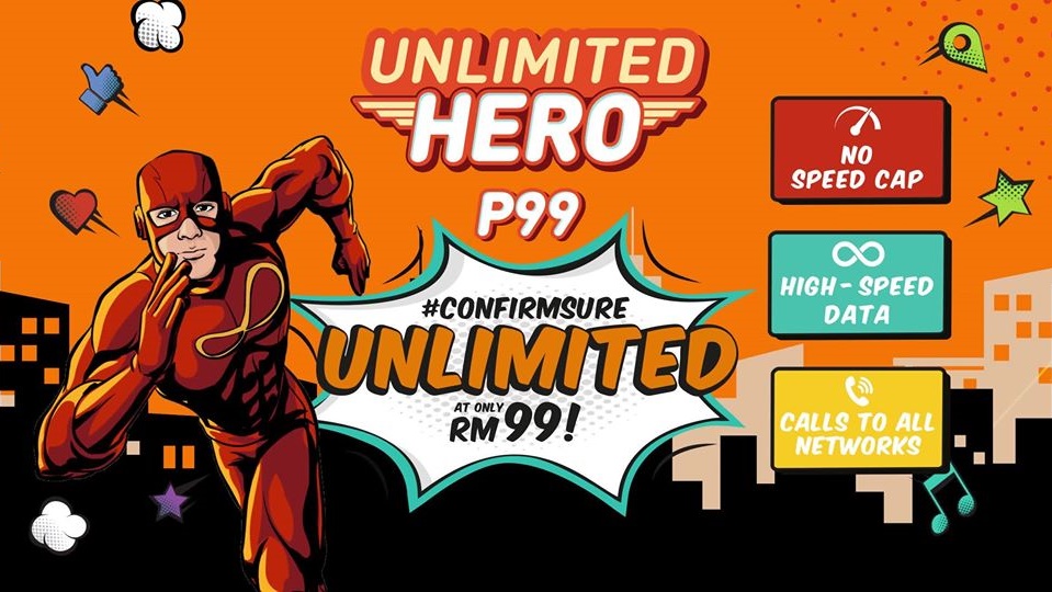 U Mobile introduces new Unlimited Hero P99 plan with unlimited Internet data for RM99