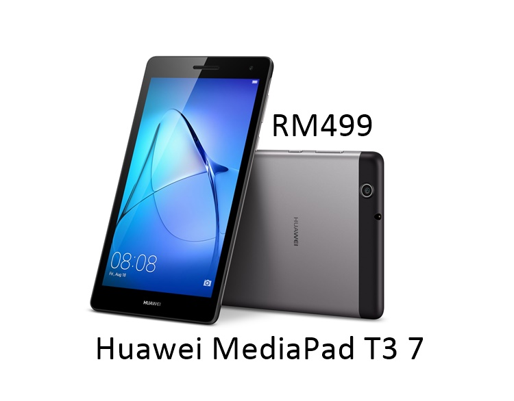 Huawei Malaysia releases MediaPad T3 7 with 4100mAh battery for just RM499