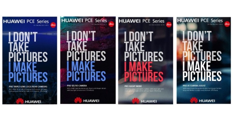 Leaked Huawei PCE posters imply next Huawei flagships may have triple rear cameras, 40MP shots, 5x Hybrid Zoom, 24MP selfie cameras and more
