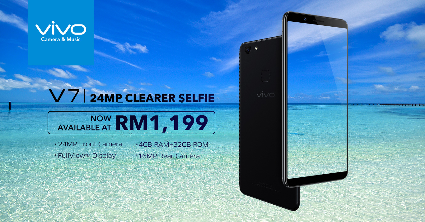 vivo V7 price slashed to RM1199 at vivo Malaysia's year end online sale