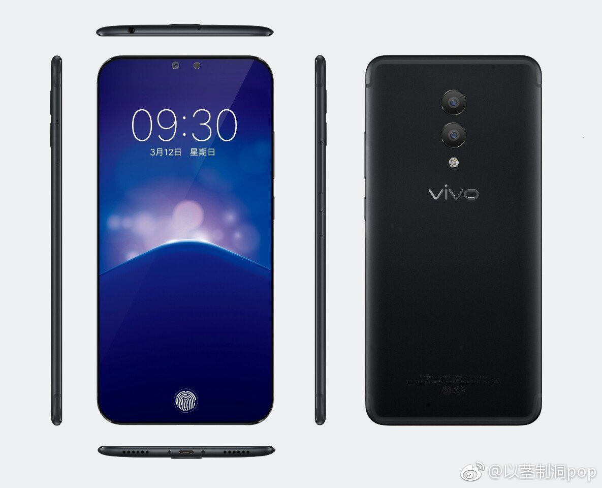 New vivo XPlay 7 render concept appears online with ultrasonic fingerprint scanner and full screen display