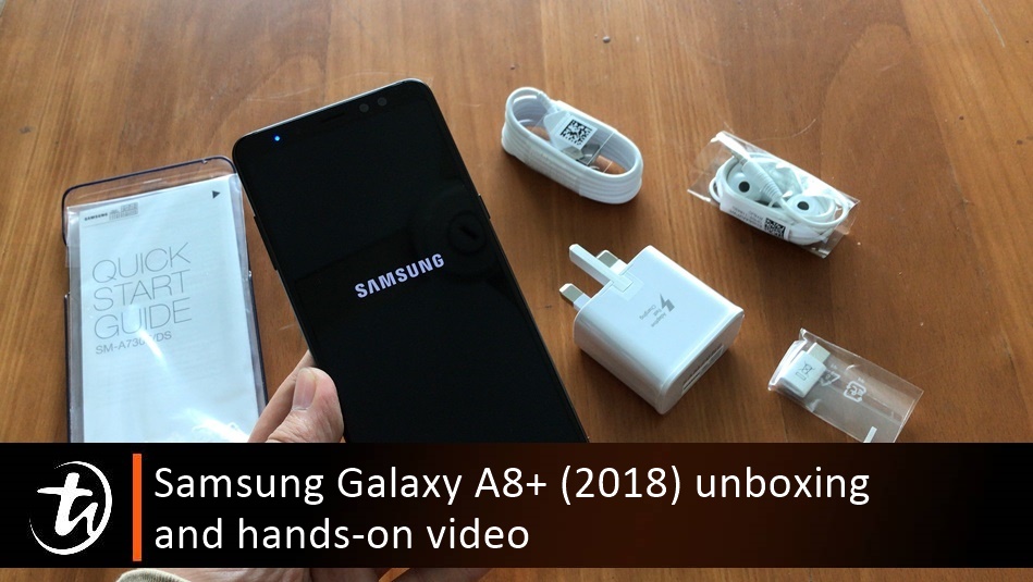 Samsung Galaxy A8+ (2018) unboxing and hands-on video