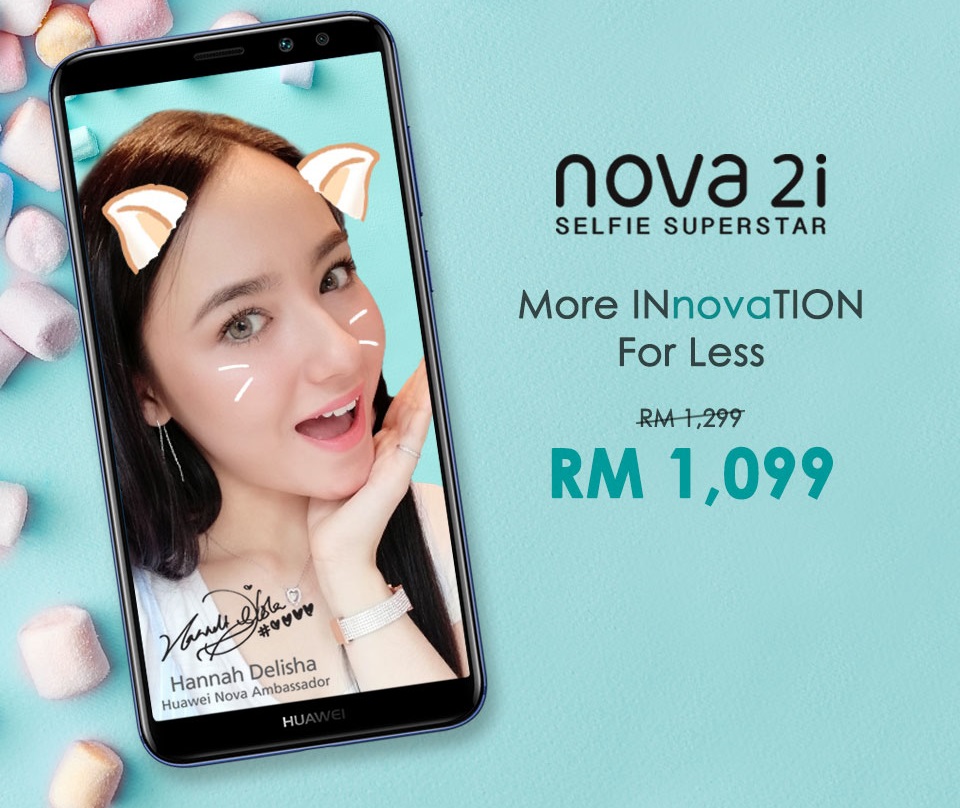 Huawei Nova 2i gets a RM200 price cut, now at RM1099 + freebies