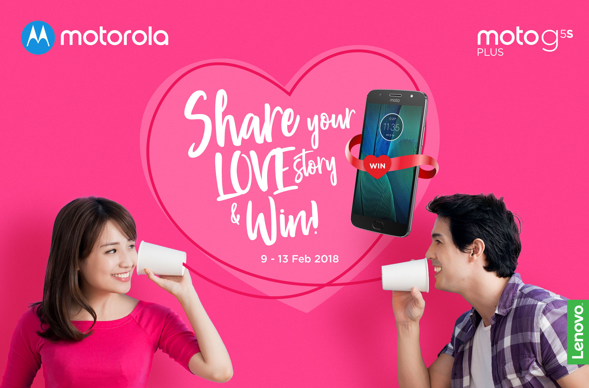 Share your love story online and stand a chance to win a free Moto G5S Plus