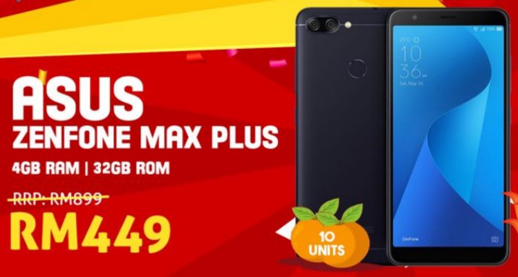 Get the ASUS ZenFone Max Plus for just RM499 and many more tomorrow