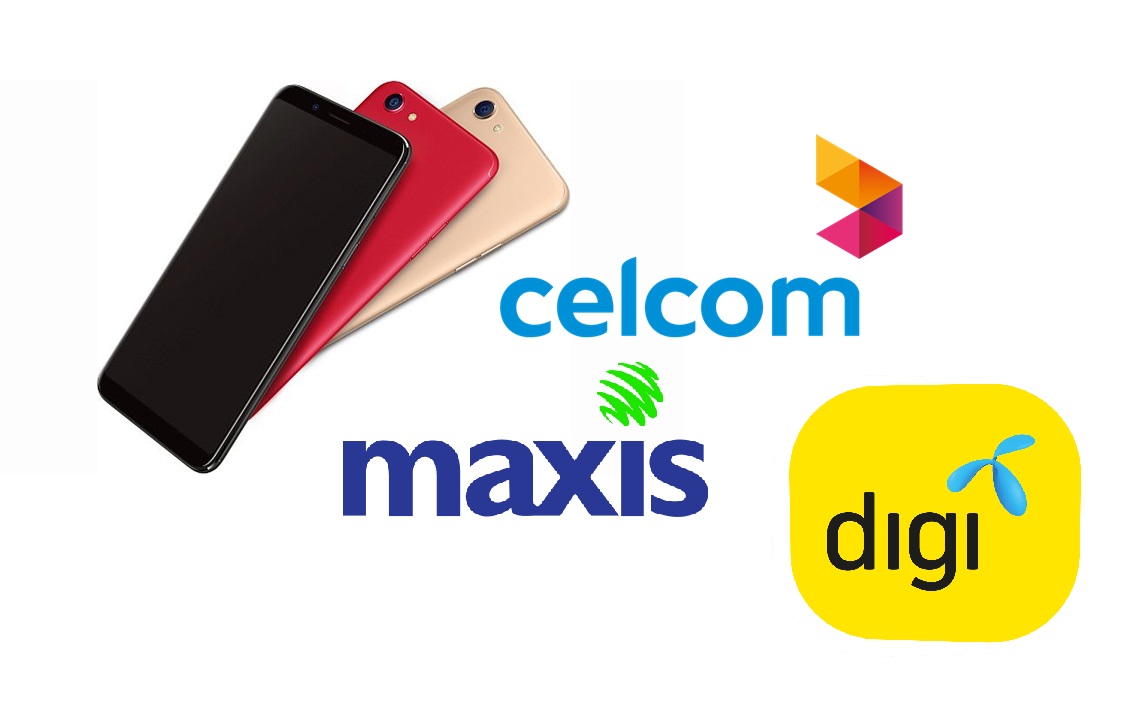 OPPO F5 and F5 6GB smartphone now on CNY sale in Celcom, Digi and Maxis postpaid plans, from as low as RM1