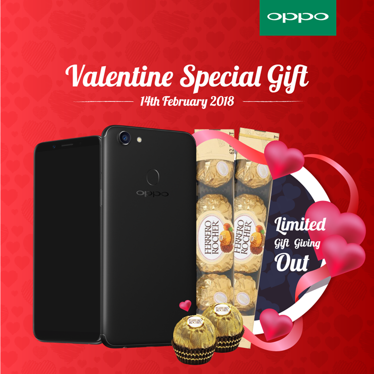 Stand a chance to win a free OPPO F5 from OPPO's Valentine's games and promotion