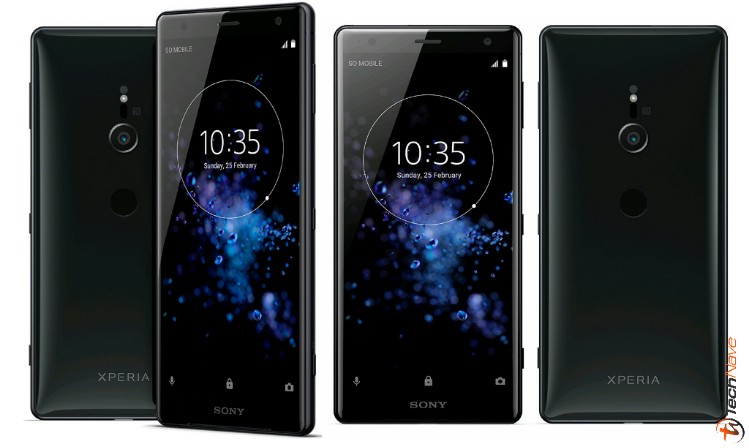 Sony Xperia XZ2 and XZ2 Compact leak with a new 3D glass back design, coming to MWC with Qualcomm Snapdragon 845?