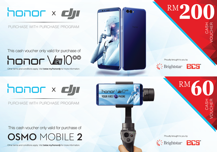 honor Malaysia x DJI joint promotion give fans vouchers up to RM200