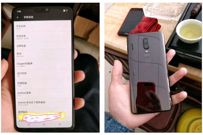 OnePlus 6 prototype model leaked online, shows another front top notch design