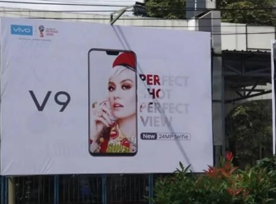A new vivo V9 promotion spotted, showing a front top notch and 24MP front camera confirmed