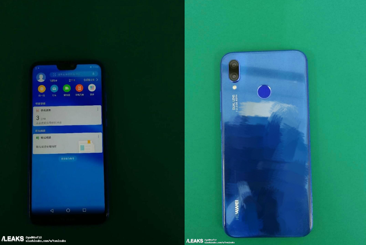 New Huawei P20 Lite Blue variant model image and tech-specs leak