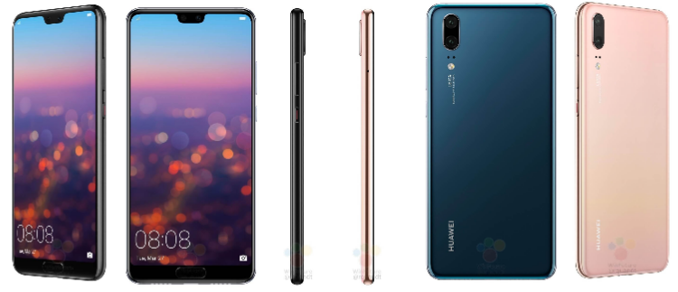 Huawei P20 P20 Lite And P20 Pro Leak Again With Full Colours And