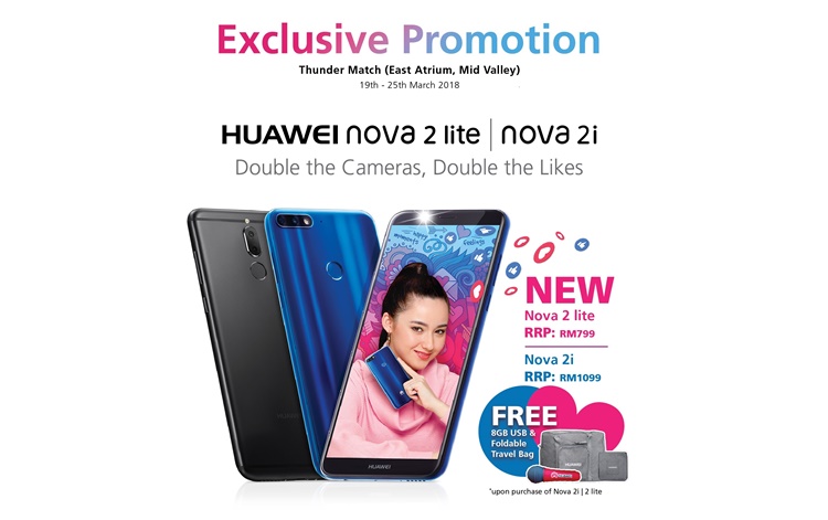 Huawei Nova 2 Lite roadshow + lucky draw prizes in Mid Valley Megamall happening now for a week