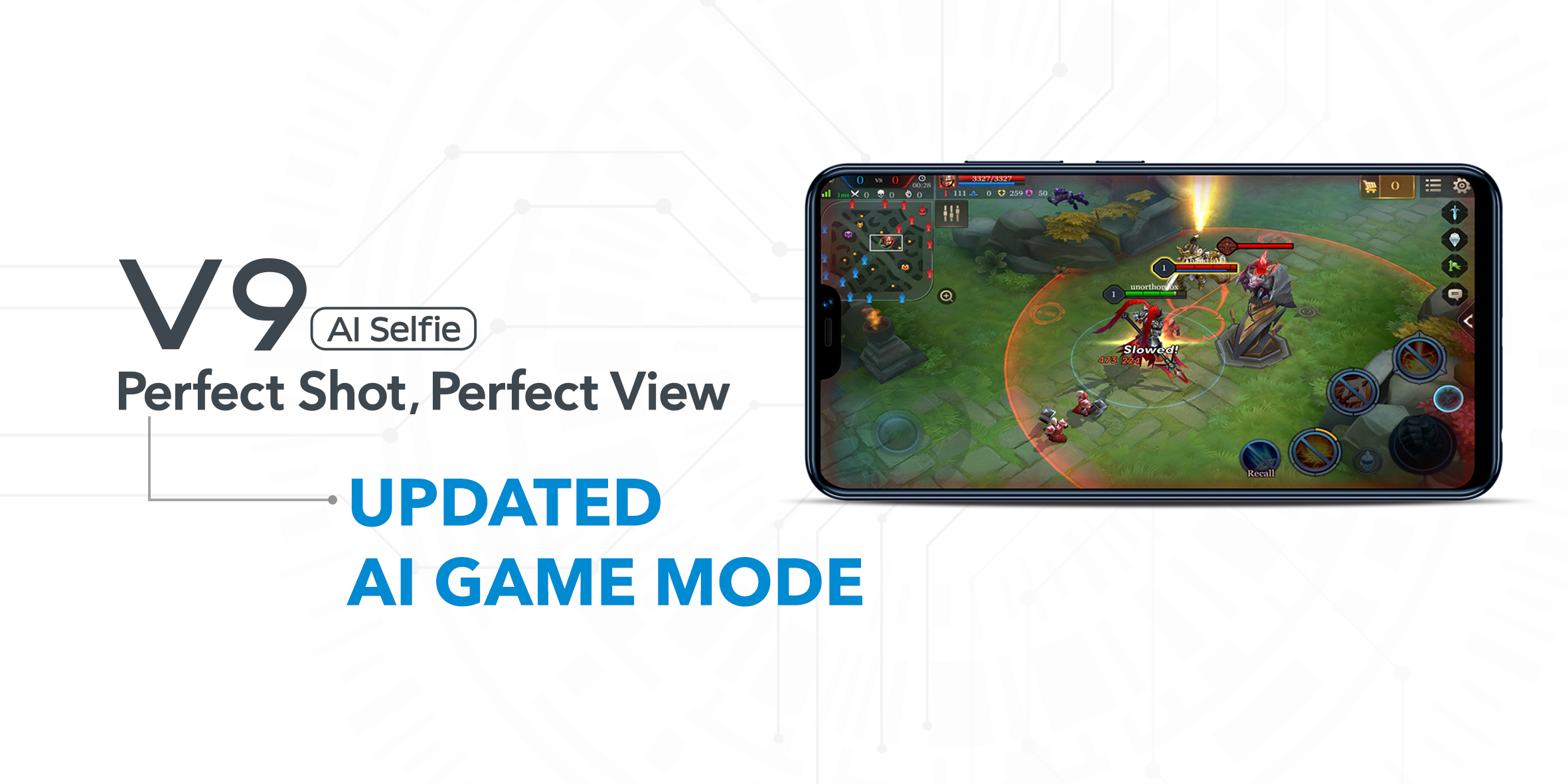An updated A.I. Game Mode is also inside the vivo V9