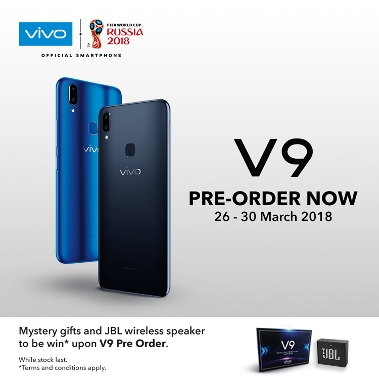 vivo V9 pre-order details - 6 months warranty, a mysterious Deluxe Gift Box, installment plans and other freebies