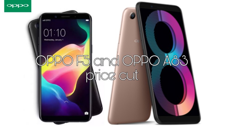 OPPO F5 and A83 get price cuts down to RM1099 and RM799, while OPPO F7 is coming in Diamond Black