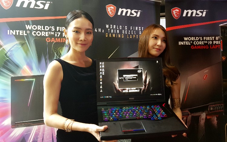 MSI revealed world's thinnest Gaming Laptop, as well as preorder for the Intel Core i9 GT Titan Series and GE Raider RGB Series
