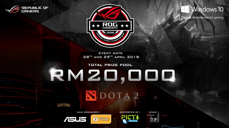 ASUS Republic of Gamers announces ROG CONQUEST Penang State Championship 2018 with a prize pool of RM20K