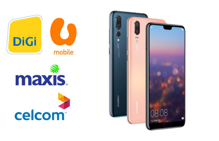 Comparison: The Huawei P20 and P20 Pro prices offered by Celcom, Digi, Maxis and U Mobile