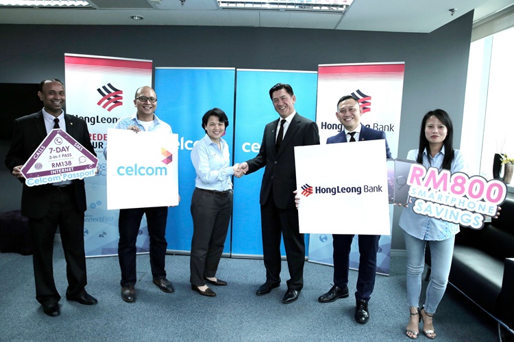 Celcom and Hong Leong Bank now working together offering exclusive rewards and rebates up to RM800