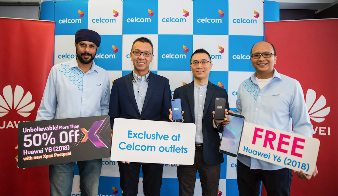 Get a FREE Huawei Y6 worth RM619 when you sign up with Celcom FIRST Plans