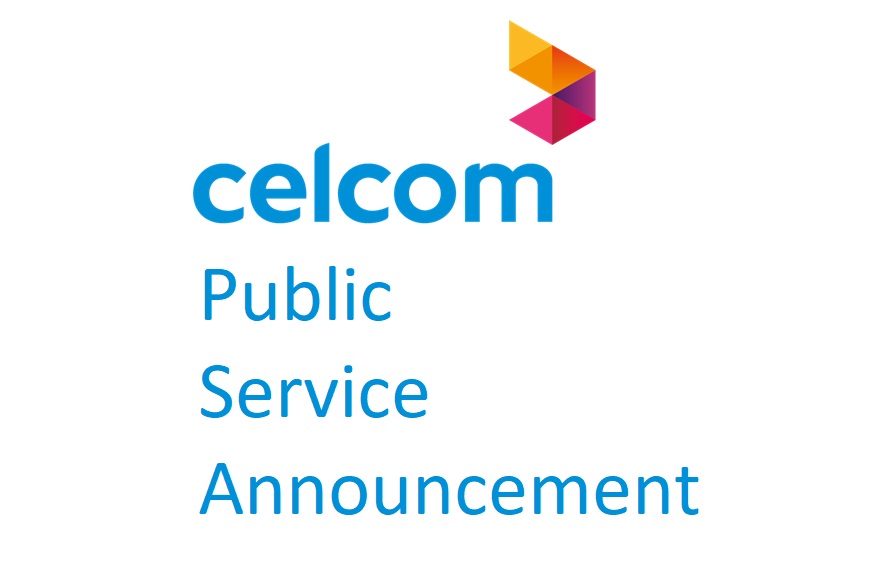 Celcom payment channels will be temporarily unavailable due to billing system upgrade