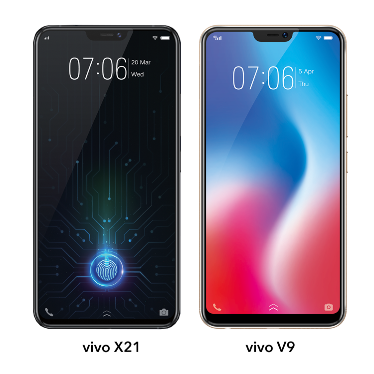 vivo X21 may come in June and here's an outlook design comparison with the V9