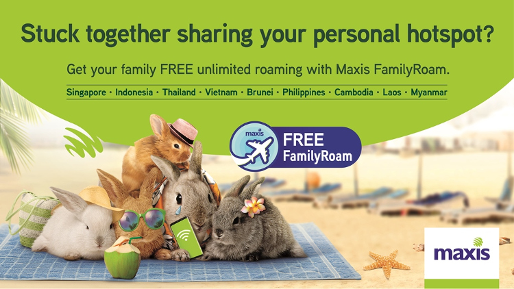 Roam up to 9 ASEAN countries with your family with Maxis FamilyRoam