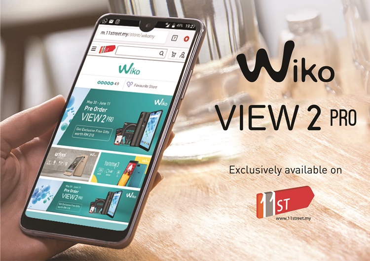 6-inch dual rear camera Wiko View2 Pro now selling for RM999 + freebies on 11street