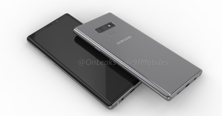 Samsung Galaxy Note 9 renders leaked and it doesn't seem to have an in-display fingerprint sensor