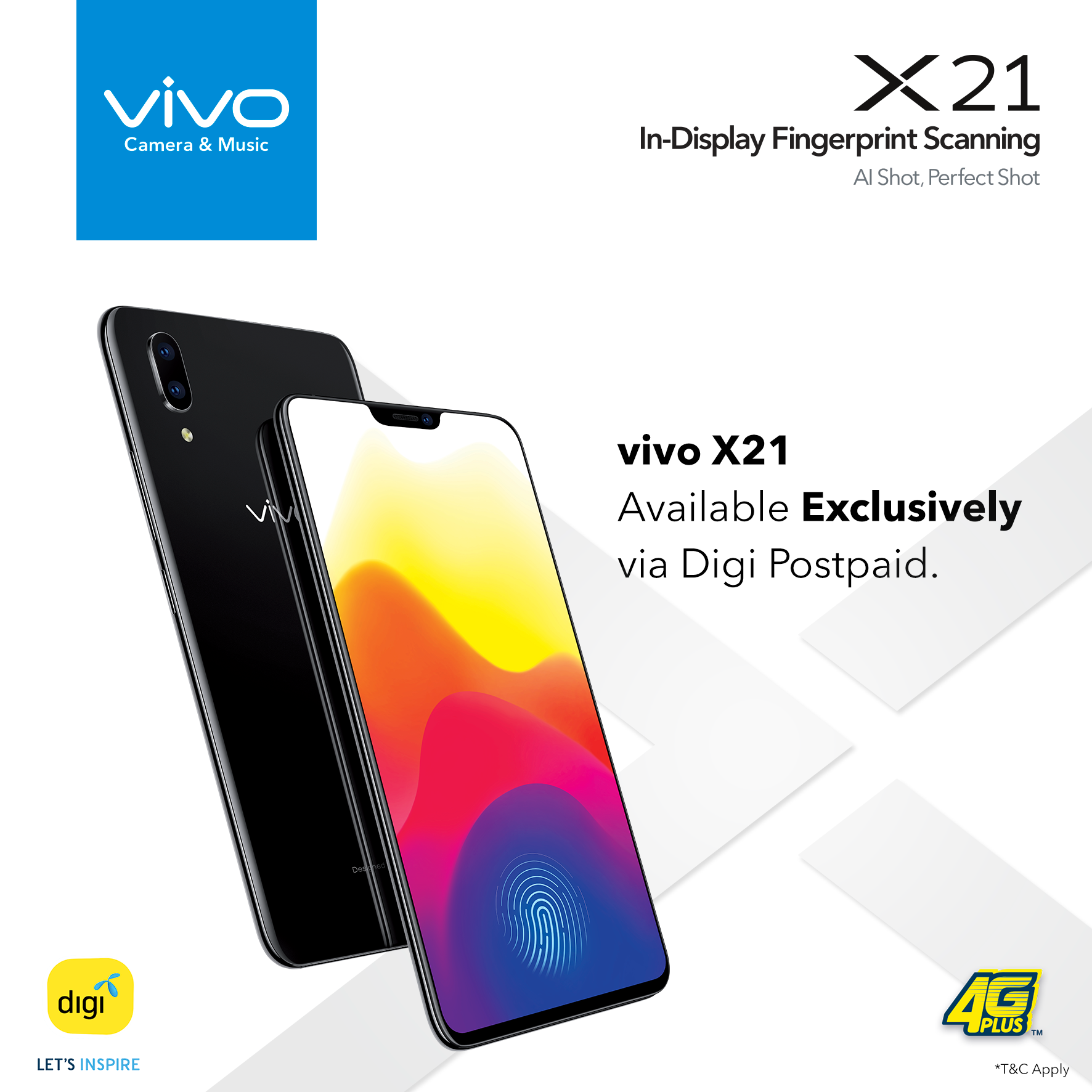 vivo X21 now on new Digi 190 Postpaid plan for just RM1 only