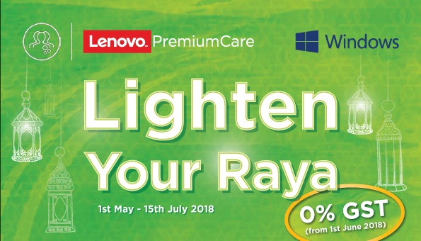 Lenovo Hari Raya Promotion starts now with vouchers, free gifts, extended warranty and discount prices from RM249