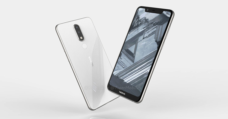 Nokia 5.1 Plus renders leaked showcasing a Notch at the top and a dual camera rear