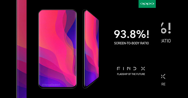 OPPO teases 93.8% screen-to-body ratio on the OPPO Find X