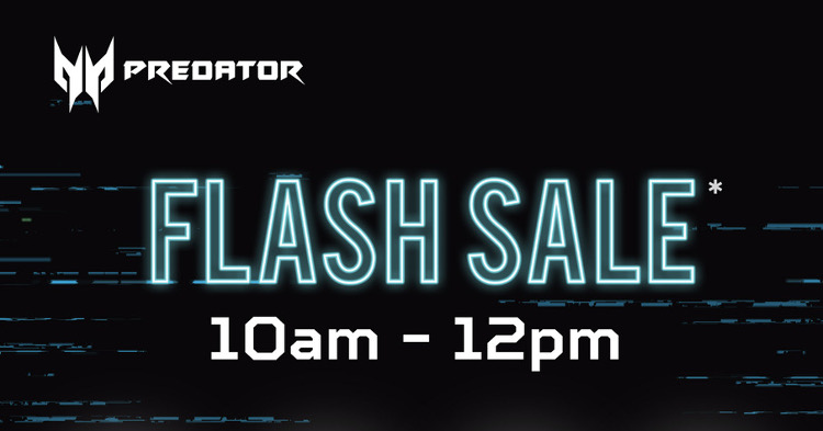 Acer Predator Flash Sale happening on 30 June and 1 July 2018