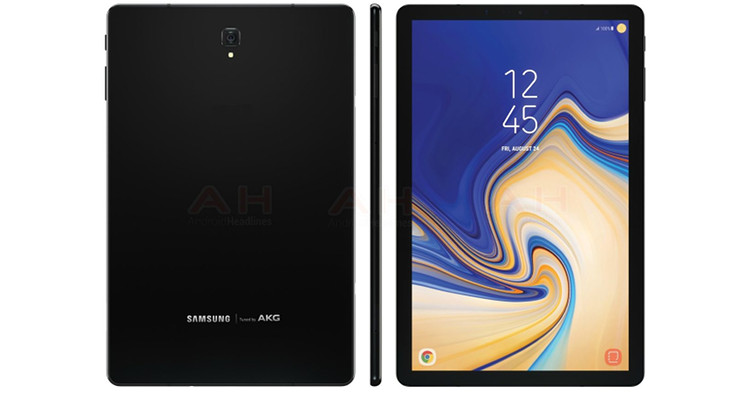 Official renders of the Samsung Galaxy Tab S4 leaked