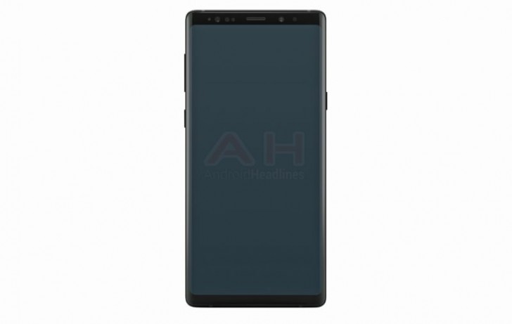 Press renders of the Samsung Galaxy Note 9 leaked shows striking resemblance to the Galaxy Note 8
