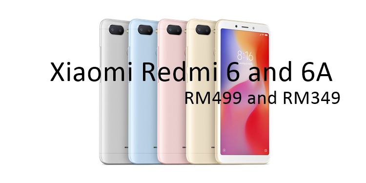 Entry-level Xiaomi Redmi 6 and 6A coming to Malaysia soon starting from RM349