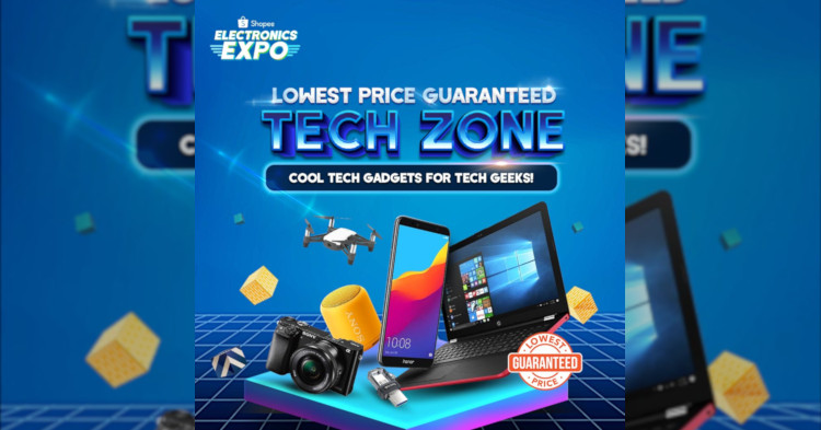 Enjoy up to 90% discount for more than 1000 products at Shopee's Electronic Expo