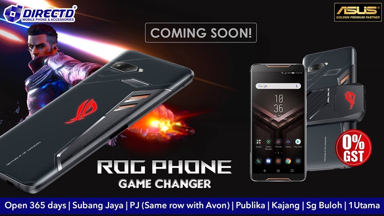 DirectD teases ROG Phone's arrival for Malaysia, coming in 128GB and 512GB variant