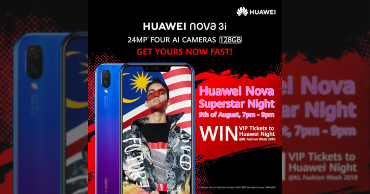 Stand a chance to win tickets to Huawei's Nova Superstar Night at KLFW 2018
