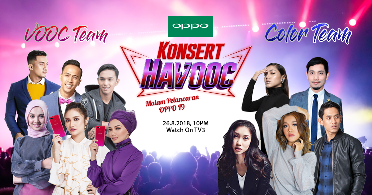 Vote for your favourite team and stand a chance to win a free OPPO F9 on OPPO's HaVOOC Concert